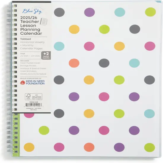 Weekly and Monthly Academic Year Teacher Lesson Planner Calendar {1}
