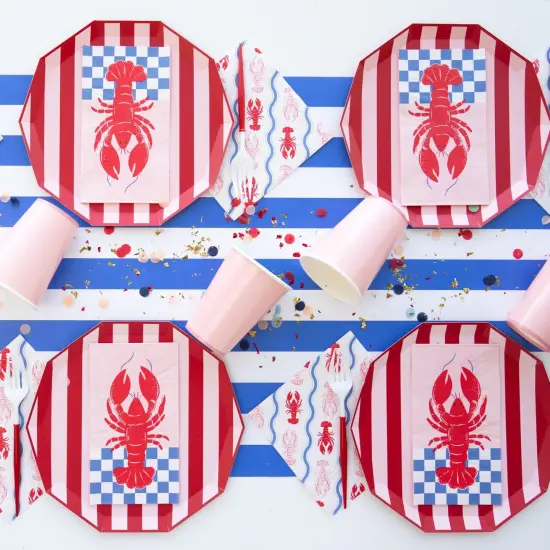 PALISADES BLUE SIGNATURE CABANA STRIPE TABLE RUNNER {4}