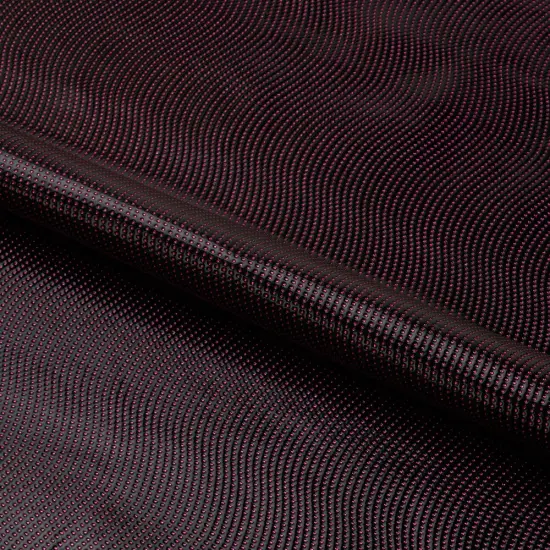 1 Yard 36" x 60" Hipster Swirl PU Coated Spandex Fabric Black/Gold {4}
