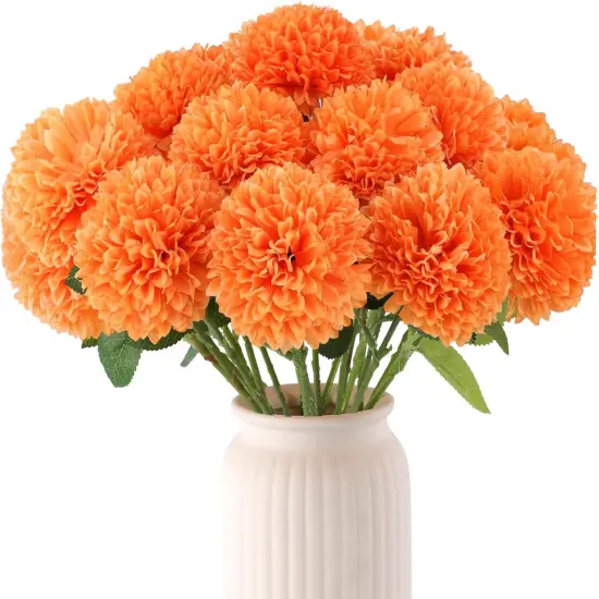 12 Pcs Artificial Chrysanthemums Flowers Ball {1}