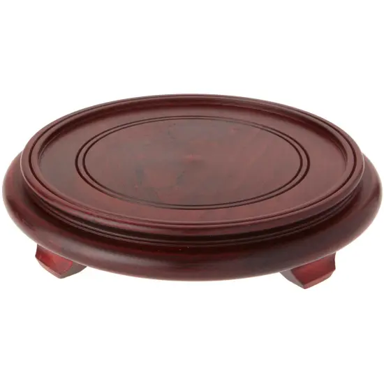Bard's Dark Wood Decorative Base, 2.125" H x 10" W x 10" D (8" Display Diameter) {1}