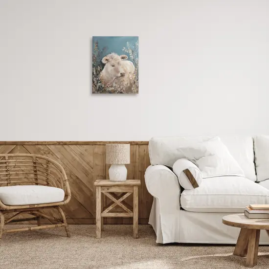 Stupell Industries Soft Cattle Amongst Florals Canvas Design by Amanda Hilburn {2}