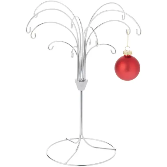 Bard's 12 Arm Silver Ornament Stand, Tree, 11.5" H x 10" W x 10" D {3}