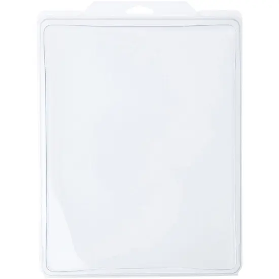 Collecting Warehouse Clear Plastic Clamshell Package / Storage Container, 11" H x 8.5" W x 0.625" D {1}