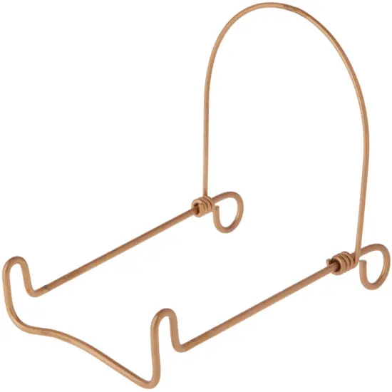 Bard's Adjustable Gold-toned Wire Easel Stand, 5" H x 4" W x 6.25" D {1}