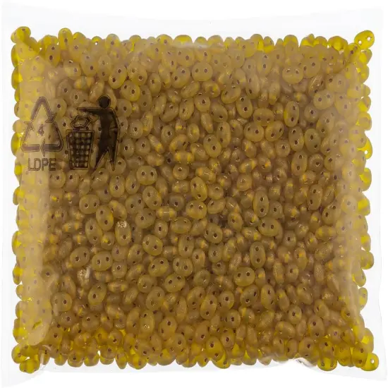 Matubo 2-Hole Czech Glass Opaque Superduo Beads, 100g Turquoise Dark Green {2}