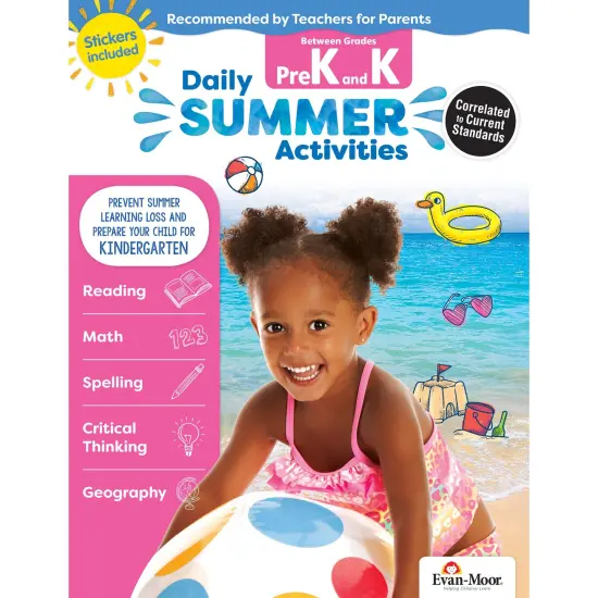 Daily Summer Activities, Moving from PreK to Kindergarten {1}