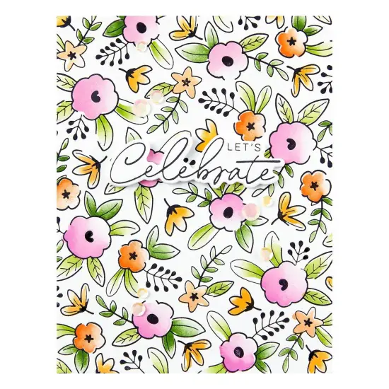 Spellbinders Press Plate By Yana Smakula-Floral Celebration {4}