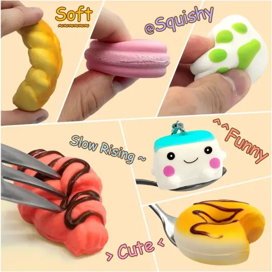Upgraded Coluans 30Pcs Kawaii Squishies Random Super Slow Rising Squeeze Fidget Toy {3}