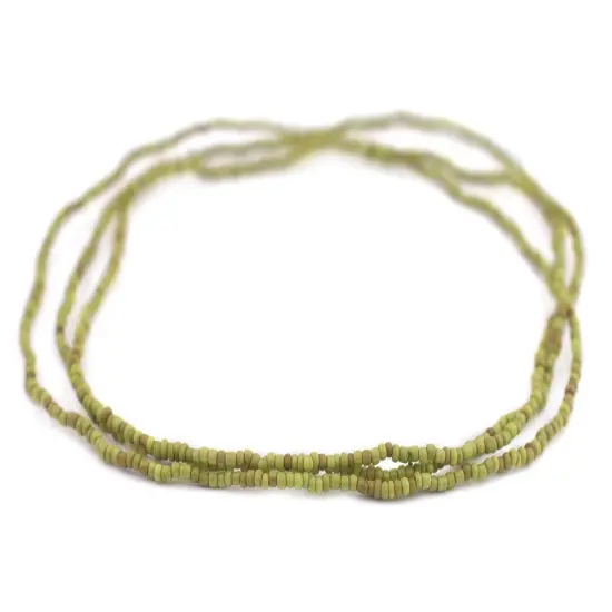The Bead Chest Vintage-Style Green Java Glass Seed Beads (2.5mm, 48" Strand) {3}