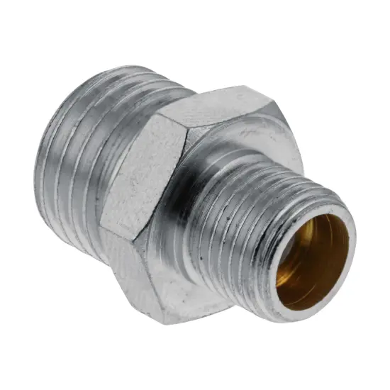 1/8" BSP Male to 1/4" BSP Male Fitting Conversion Adapter Nipple {1}