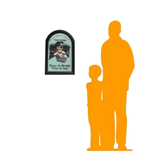 Pirate Wall Decor Jack's Tavern Sign Statue {2}