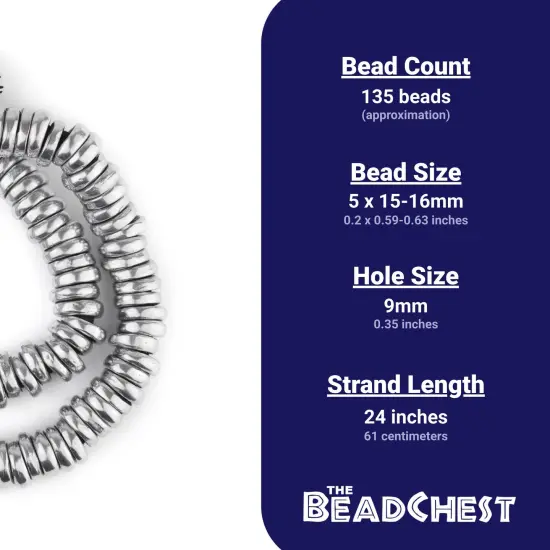 The Bead Chest Aluminum Mursi Ring Beads (16mm): Tribal Metal Spacers {4}
