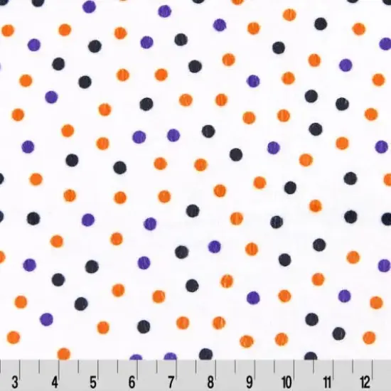 White Dot Digital Cuddle Halloween Fabric per yard {1}