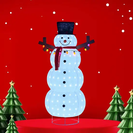 60 Inch Plush Lantern Snowman, Christmas Holiday Decor, Indoor Outdoor Use {1}