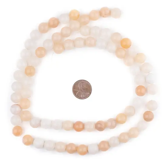 The Bead Chest Round Pink Aventurine Beads (10mm): Organic Gemstone Round Spherical Energy Stone Healing Power Crystal for Jewelry Bracelet Mala Necklace Making {2}