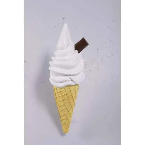 Hanging Soft Serve Vanilla Ice Cream Over Sized Statue {6}