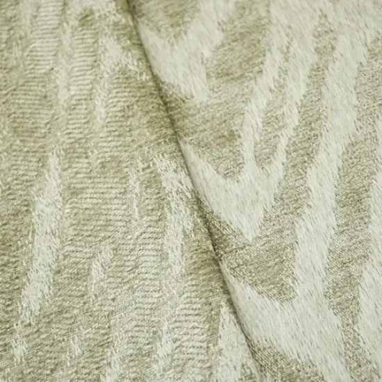 Pearl Beige Zebra Jacquard Chenille Home Decorating Fabric By the Yard {2}