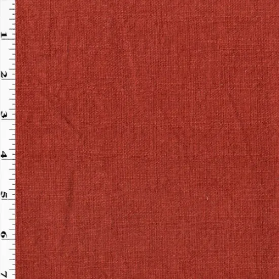 Antique Crimson Red Slub Woven Home Decorating Fabric By the Yard {1}
