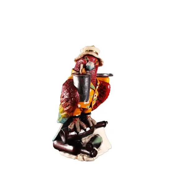 Small Parrot Butler Statue {1}
