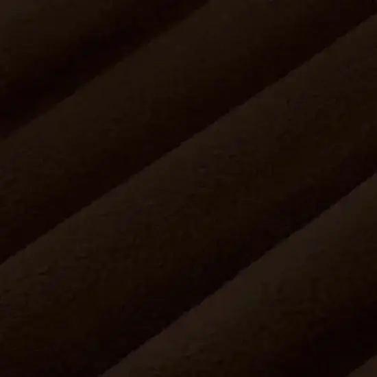 Coffee Cuddle 3 Extra Wide Solid Minky Fabric per yard {1}