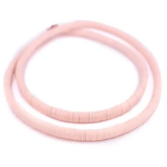 The Bead Chest African Vinyl Beads, Ghana Vulcanite Crafts Supplies for DIY Jewelry Making, Necklaces, Bracelets (6mm, Rose Pink) {3}