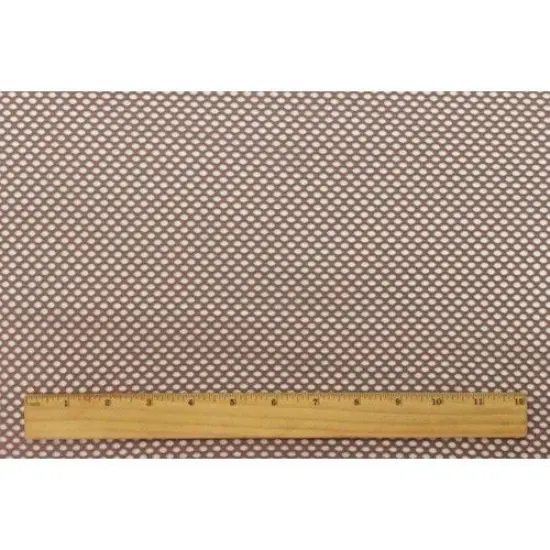 Mocha Brown Famous Make Fish Net/Mesh Yoga Wear Knit Fabric By the Yard {3}