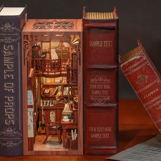 Book Nook Wizardi Miniature - The Secret Rhythm Roombox Kit {2}