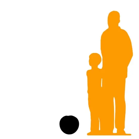 Small Green Apple Over Sized Statue {2}