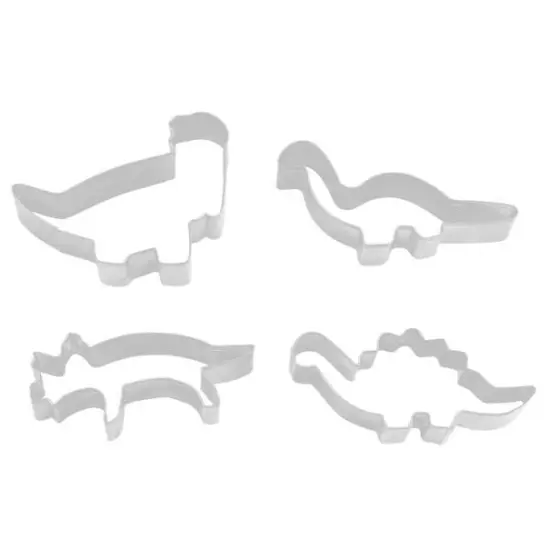 4 PC Dinosaur Cookie Cutters Set {1}