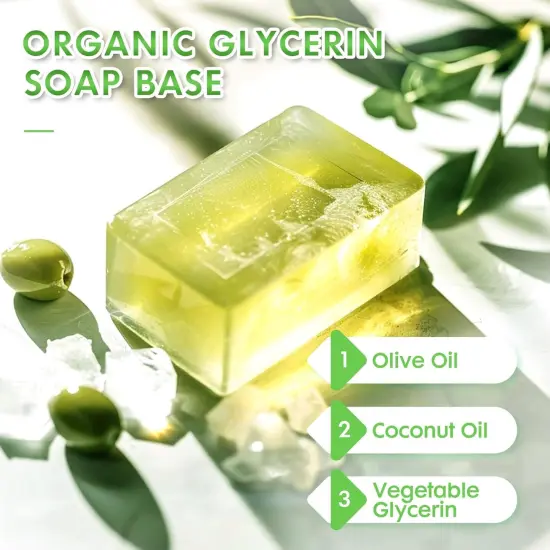 2LB Glycerin Soap Base Pre-Cut Moisturizing Natural Soap Base Melt and Pour Soap Base DIY Handmade Soap for Crafting Soap Making {2}