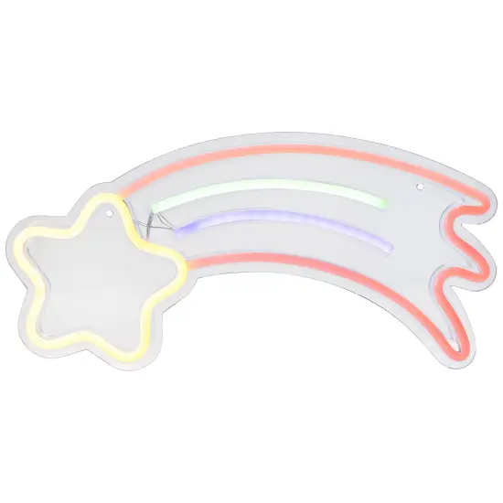 Northlight LED Shooting Star Neon Lighted Wall Art - 16" Red {3}