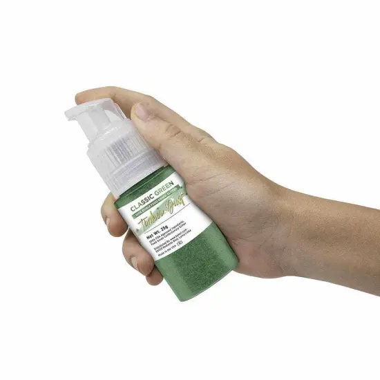Bakell - Classic Green Tinker Dust Edible Glitter (25g, 1x Spray Pump) for Food, Desserts, and Beverages! {6}