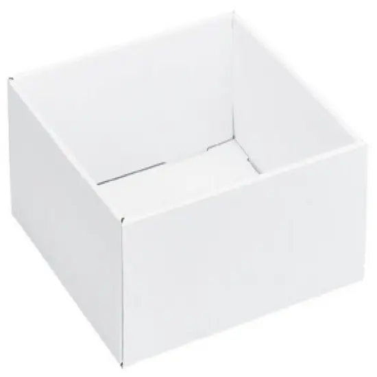 Pack/6: White Decorative Trays - 8 x 8 x 3" {1}