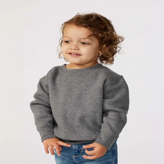 Rabbit Skins&reg; Cozy Toddler Fleece Crewneck Sweatshirt - 3317 Red {6}