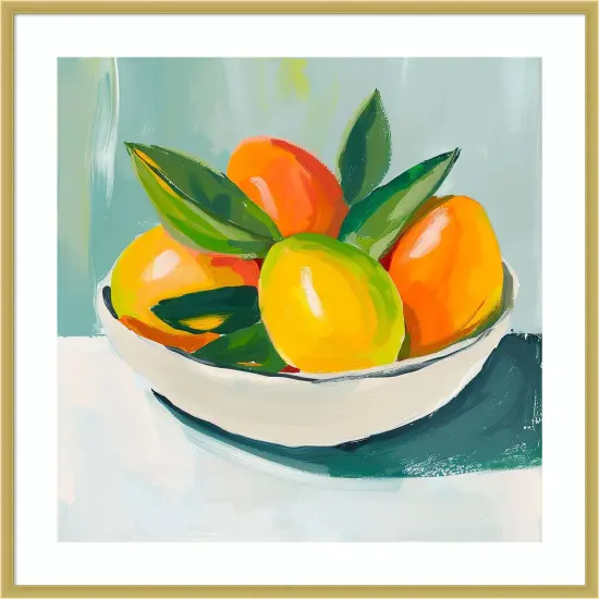Mangos I by Walker Noble Wood Framed Wall Art Print {1}