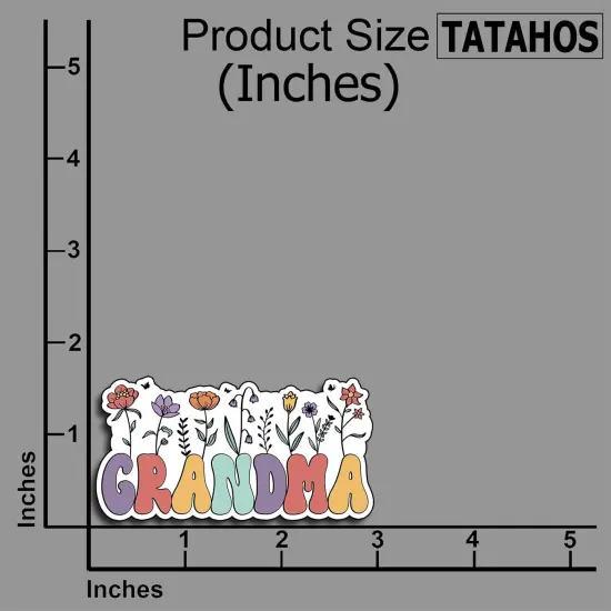 (3PCS) Grandma Sticker, Gifts for Mom, Mommy Birthday Sticker, Decor Books Laptop Phone Tumbler Waterproof Vinyl Water Bottle, Gifts Mother Day Christmas Thanksgiving Decals 3"x1.5" Inch {2}