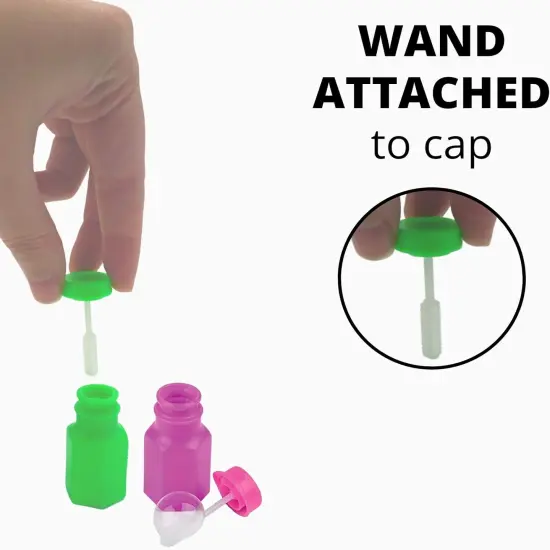 4E's Novelty 48 Pack Mini Bubbles - 1.6" Bulk Non Toxic Bubbles for Kids Party Favors {3}