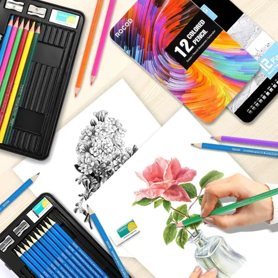 Profession Sketch Pencils & Colored Pencils for Kids and Adults Drawing Pencils Set {3}