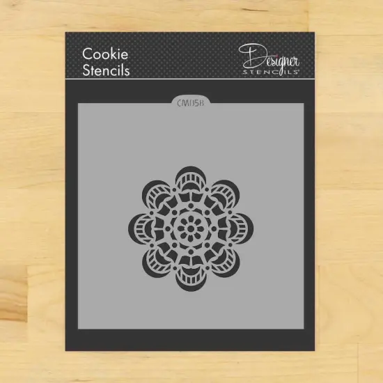 Mandala #1 Cookie & Craft Stencil | CM058 by Designer Stencils | Stencils for Royal Icing, Airbrush, Dusting Powder | {1}