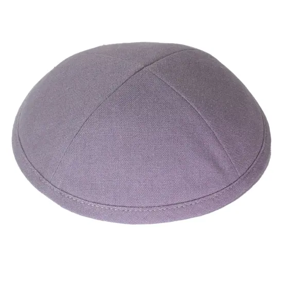 Kippah Dusty Purple Deluxe Linen {1}