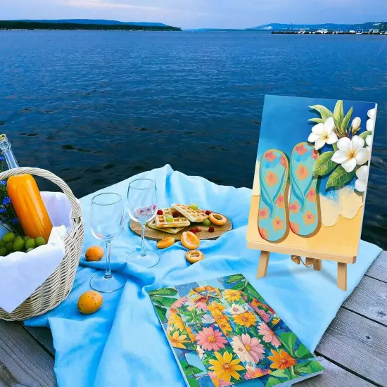 24 Pcs Pre Drawn Canvas for Painting Kit Adult {2}