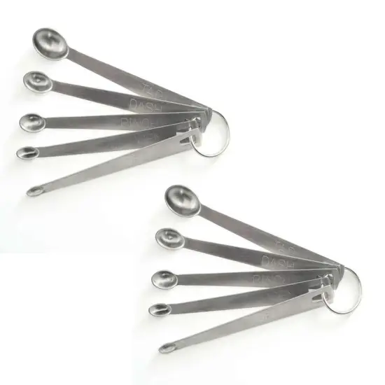 Norpro 5-Piece Mini Stainless Steel Measuring Spoons Set - Tad, Dash, Pinch, Smidgen and Drop {7}