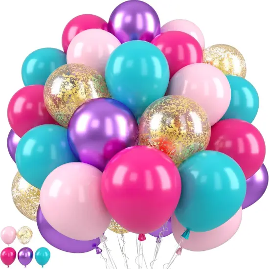 Pink Blue Purple Balloons, Pink and Purple Balloon(Pink Purple Blue) {1}
