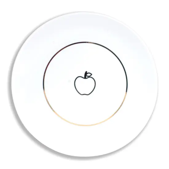 Disney Snow White Apple 4 Piece Porcelain 7" Plate Set {3}