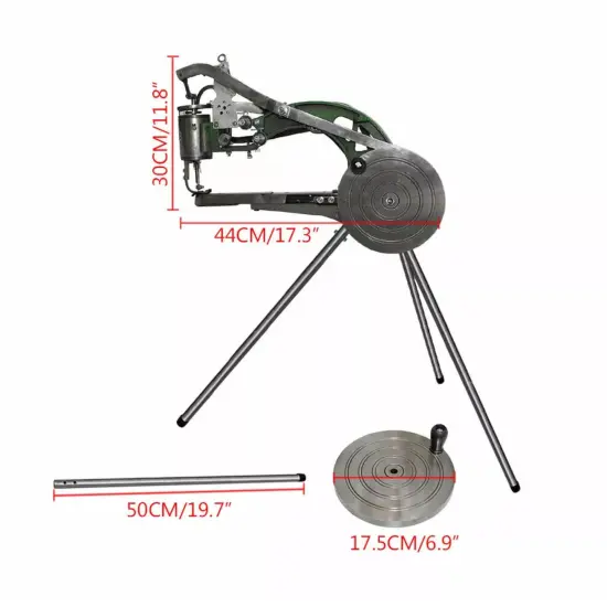 Kitcheniva Shoe Repair Sewing Machine Hand Cobbler Dual Leather Cloth Cotton Nylon Thread Crafts {3}