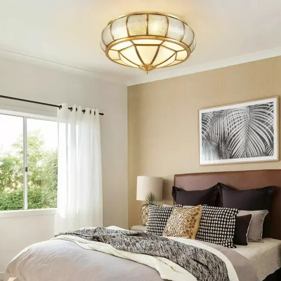Luxury Round Modern Chandelier Flush Mount Ceiling Light Home Lamp Decor E26 {3}
