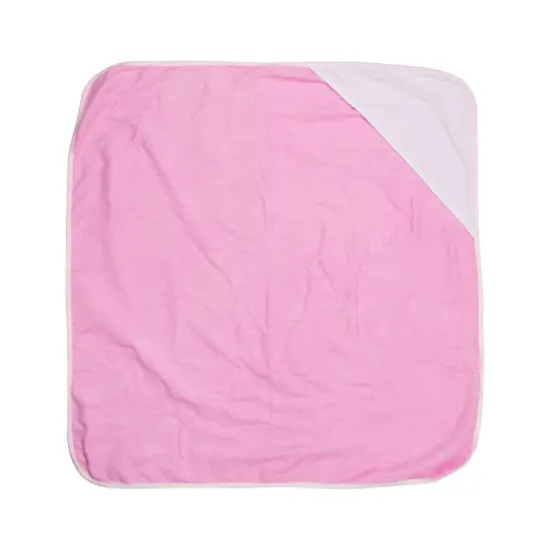 Craft Express 2 Pack Pink Sublimation Hooded Towels &ndash; Custom-Ready Baby Towels {2}