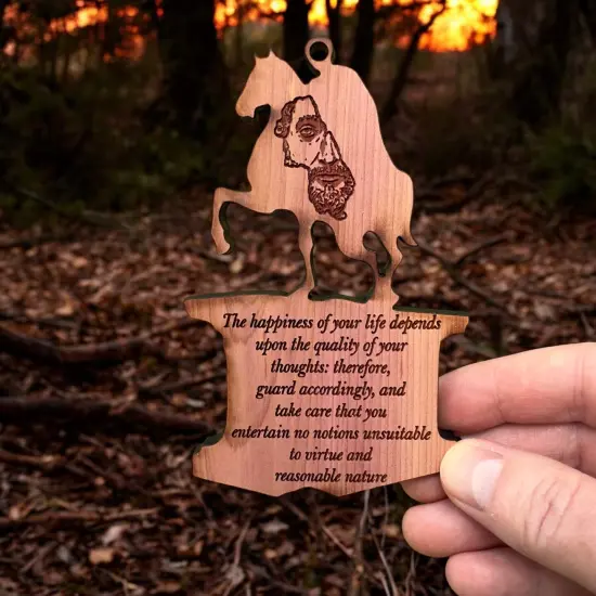 CEDAR The Happiness of your life Marcus Aurelius Ornament {2}