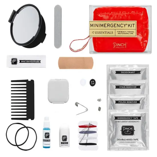 RED PUFFER MINI EMERGENCY KIT {2}